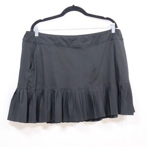 Topgolf Pleated Skort XXL Black Womens Athletic Golf Skirt